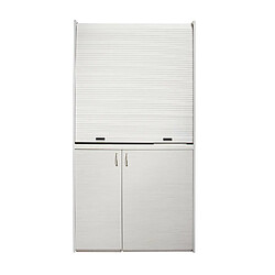 Acheter Brandybest Cuisine compacte blanche 105cm avec volet roulant évier à gauche