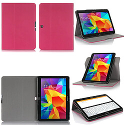 Xeptio Samsung Galaxy Tab S 10.5 - Housse protection rotative Style Cuir rose - Etui coque