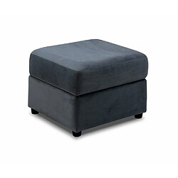 Inside 75 Pouf COFFRE DREAMER velours gris anthracite