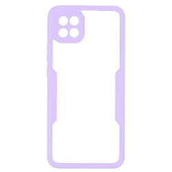 Coque en TPU + acrylique violet pour votre Oppo A15/A15s