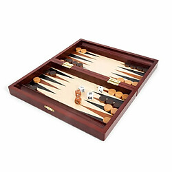 Coffret Backgammon France Cartes Acajou