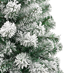 Acheter vidaXL Sapin de Noël artificiel à charnières avec neige floquée 210 cm