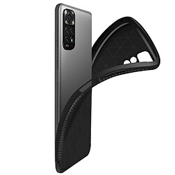 Acheter Avizar Coque Xiaomi Redmi Note 11 et 11s Effet Carbone Souple Antidérapant Noir