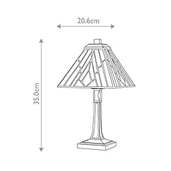 Elstead Lighting Lampe de table moyenne à 1 lumière, bronze vintage