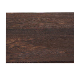 Decoshop26 Étagère murale suspendue 3 niveaux en bois marron foncé et métal design industriel 60 x 60 x 18 cm 04_0008672