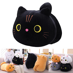 Acheter Chat Grand Oreiller En Peluche Doux Chaton Chaton Peluches Jouets Cadeaux Noir 35cm