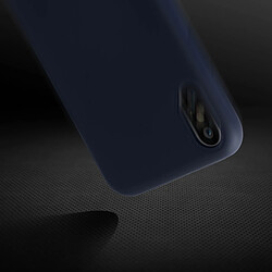 Acheter Avizar Coque iPhone X / XS Silicone Semi-rigide Mat Finition Soft Touch bleu nuit