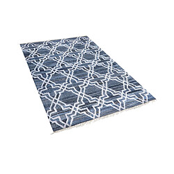 Beliani Tapis en coton denim bleu 140x200 cm ADIYAMAN