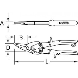 Acheter KS TOOLS 118.0053 Cisaille gauche