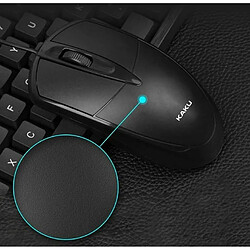 iKAKU KSC-355 Souris d'ordinateur optique avec 3 boutons 1500 DPI USB Noir