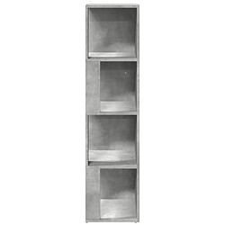 Acheter vidaXL Armoire d'angle Gris béton 33x33x132 cm Bois d’ingénierie