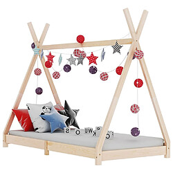 Maison Chic Lit d'Enfant Chambre - Cadre de lit pour enfant Bois de pin massif 80x160 cm -MN17862