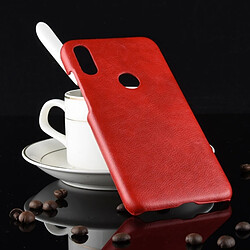 Wewoo Coque antichoc Litchi Texture PC + PU pour Xiaomi Redmi Note 7 (rouge)