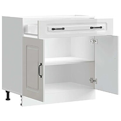 Acheter vidaXL Armoire de cuisine Kalmar blanc brillant bois ingénierie