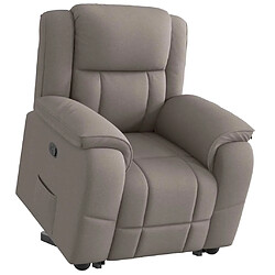 vidaXL Fauteuil inclinable taupe tissu