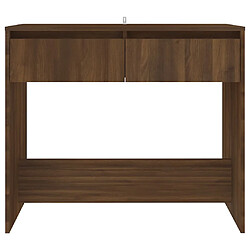 Acheter vidaXL Table console chêne marron 89x41x76,5 cm bois d'ingénierie