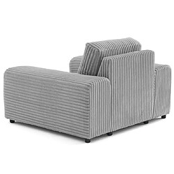 Avis Lisa Design Garance - fauteuil en velours côtelé grosses côtes