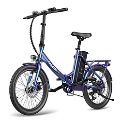 Avis Vélo électrique FAFREES F20 Lasting - Moteur 250W Batterie 36V18.2Ah Assisted Autonomie 120KM Frein à Disque Mécanique - Bleu Violet