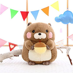 RedMiter Marmotte en peluche 25cm pour enfants - Marron