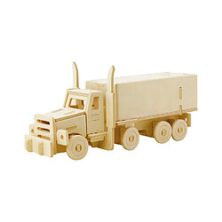 Marabu 0317000000004 Kids 3D Puzzle en Bois pour Camion, 38 pièces, env. 19 x 8 cm, Marron