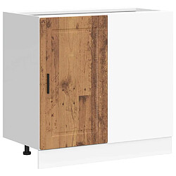 vidaXL Armoire de cuisine Porto vieux bois bois d'ingénierie