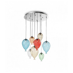 Ideal Lux Suspension Multicouleur CLOWN 8 ampoules