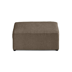 Acheter Bestmobilier Topaze - pouf - en tissu velours relief