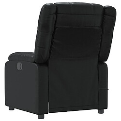 Avis vidaXL Fauteuil de massage inclinable Noir Similicuir