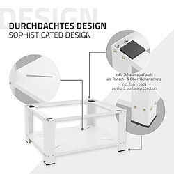 Acheter ML-Design Socle pour Machine à Laver avec Étagère, en Acier, Blanc, 63x54 cm, jusqu'à 150 kg, Support Lave-Linges Standard, Pieds Antidérapants, Support Base de Lave-Linge, Estrade de 32 cm de Haut