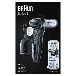 Braun Rasoir Series 6 - Avec Centre Smart Care - Gris