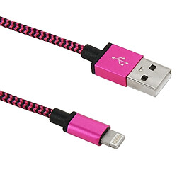 Avis Wewoo Câble Violet pour iPhone X / 8 & 8 Plus / 7 & 7 Plus / 6 & 6s & 6 Plus & 6s Plus / iPad 1m courant peut passer 2A tissé style USB données de synchronisation / de recharge,