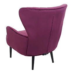 Acheter Mendler Fauteuil Lounge HWC-K37, Fauteuil Cocktail Fauteuil rembourré, velours ~ bordeaux