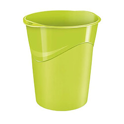 Corbeille à papier plastique Cep Gloss vert anis 14 L