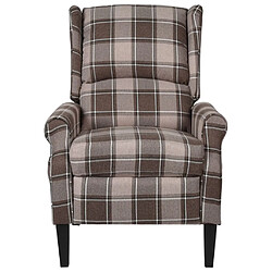 Maison Chic Fauteuil inclinable,Fauteuil luxe de relaxation de massage Beige Tissu -MN88024