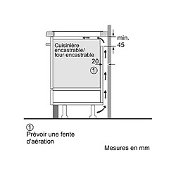 Table de cuisson à induction 60cm 3 feux 4600w - puc611aa5e - BOSCH pas cher