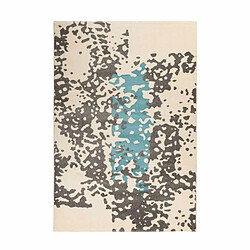 Paris Prix Tapis Tissé Imprimé Naila Crème & Bleu 120 x 170 cm