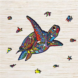 Avis RedMiter Puzzle Forme de tortue irrégulier en bois 3D