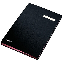 Porte-documents Esselte 621061 Doublé 20 Séparateurs Noir (24 x 34 x 2,8 cm)