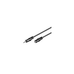 Cable jack d'extension 2.5 mm male (3-pin, stereo) vers jack 2.5 mm female (3-pin, stereo)