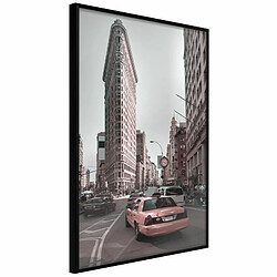 Paris Prix Affiche Murale Encadrée Flatiron Building 20 x 30 cm Noir