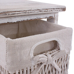 Avis Mendler 2x commodes /meubles d'appoint / étagères, 3 paniers, 25x28x58cm, shabby, vintage, blanc