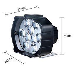 Motos Phare Lampes LED Super Bright Feux de Brouillard Éclairage Auxiliaire Blanc pas cher