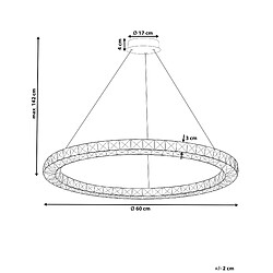 Avis Beliani Lampe suspension MAGAT Métal Argenté