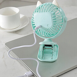 1200mAh 2 en 1 Mini Ventilateur Rechargeable USB Ventilateur Portatif de Refroidissement Ventilateur de Clip de Base d'Été Avec Veilleuse pas cher