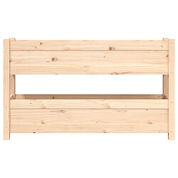 Maison Chic Jardinière,Bac à fleurs - pot de fleur 112x25x66 cm Bois massif de pin -GKD33749 pas cher