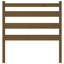 Avis vidaXL Tête de lit Marron miel 106x4x100 cm Bois massif de pin