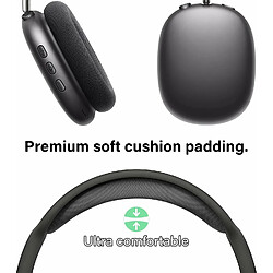 Casque Bluetooth sans fil YUANFU-P9Promax (casque stéréo, tête en coton, chargement Type-C - noir)