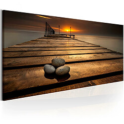 Artgeist Tableau - Stones on the Pier [120x40]