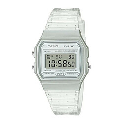 CASIO Collection Montre F-91WS-7EF chrono, alarme, calendrier auto