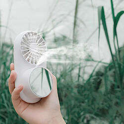 Avis Mini Ventilateur USB Ventilateur de Cou Suspendu Portable Été Voyage en Plein Air Refroidisseur d'Air Portatif Humidificateur Ventilador avec Miroir de Maquillage